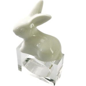 Ceramic Bunny Napkin Rings (Set/4)